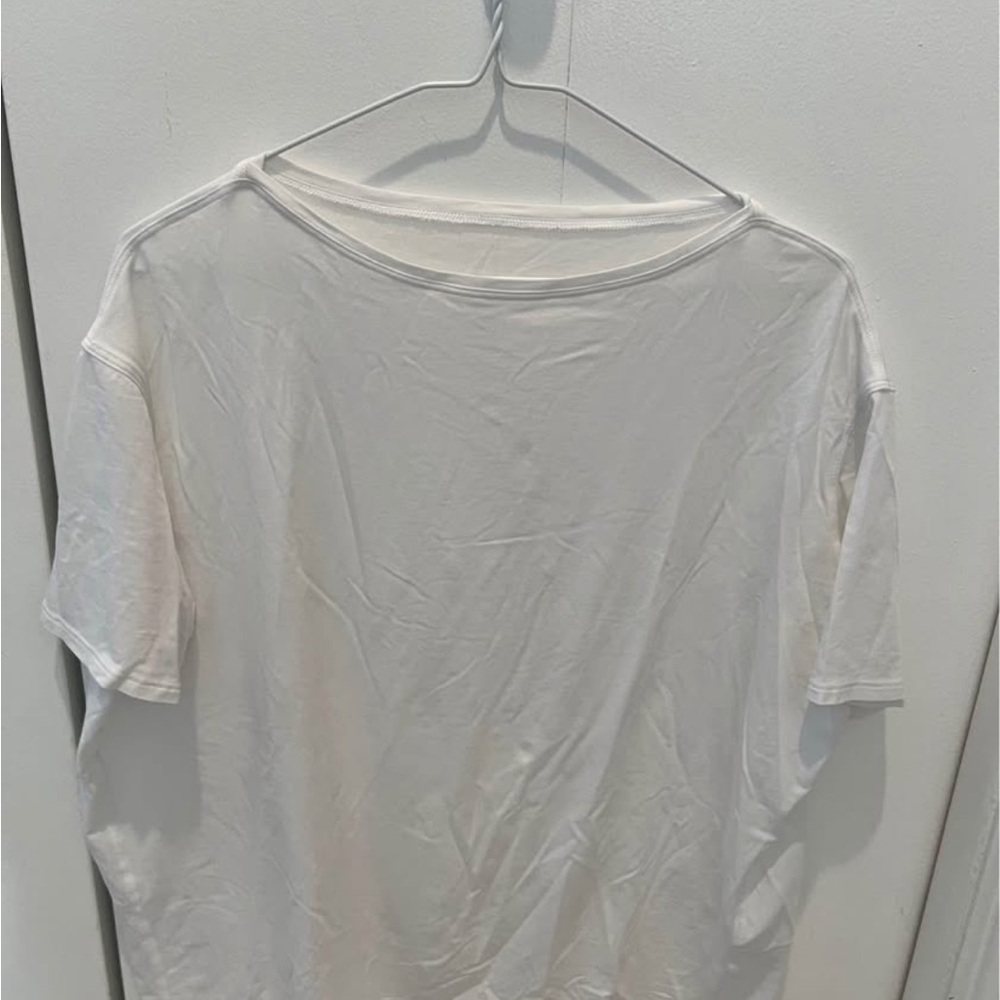 Lululemon Back in Action White Short Sleeve Tee